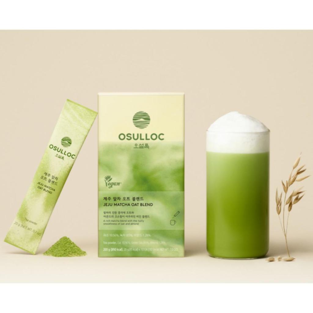Osulloc [NEW] Jeju Tea 2 Types / Matcha Oat Blended, Hojicha Milk Tea 10stick