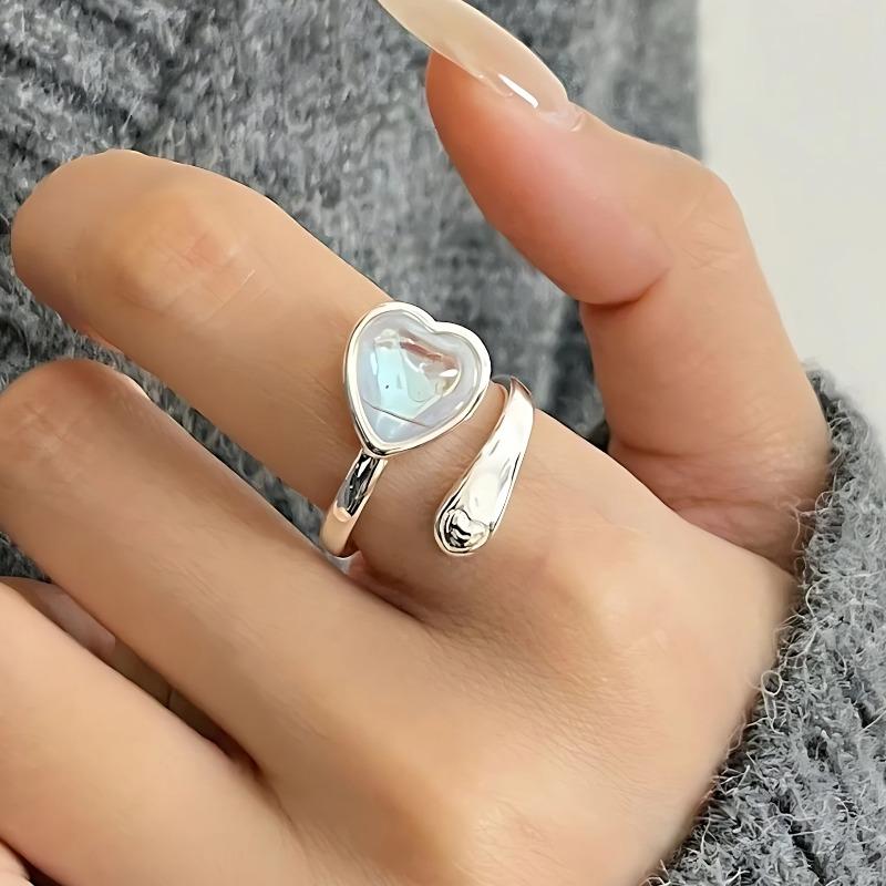 Sam Panda 925 Silver Rings For Women Men Fine Jewelry Finger Adjustable Open Vintage Chain Ring For Party Birthday Gift