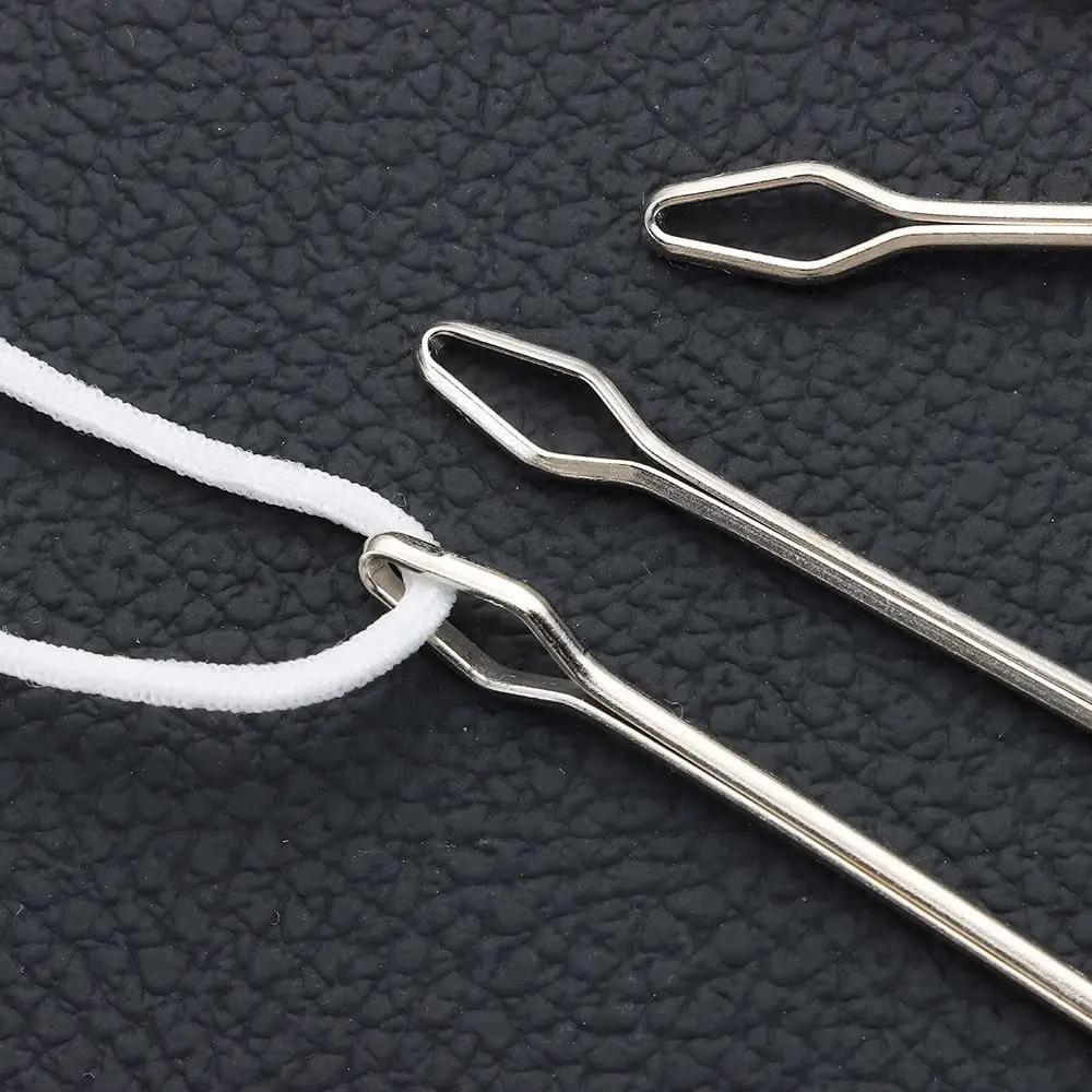Belt Ribbon Wearing Tools Clip Tweezers Stainless Steel Easy Threaders Wearing Threaders Guide Elastic Rope Threader