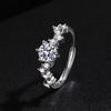 Elegant Sparkling Baby's Breath Ring - Versatile High-End Women's Index Finger Jewelry
