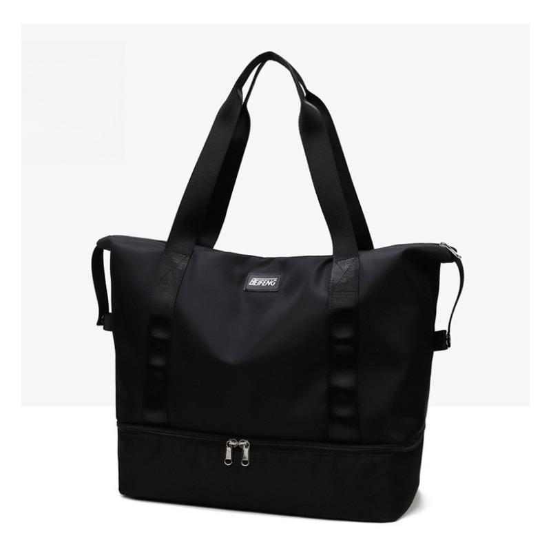 

Travel Bag for Women s Short-distance Portable Lightweight Yoga Bag for Trolley Case for Students Large-capacity Luggage Storage Bag One size чёрный