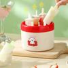 8 Grids Ice Cream Molds Non-Stick Maker Ice Pop Trays Cute Ice Storage Boxes  Homemade Ice Cream