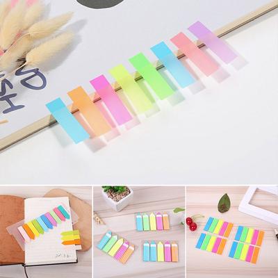 Office School Supplies Memo Pad Adhesive Fluorescent Notes Bookmarks Planner Stickers Paper Sticker