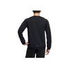 Adidas Solid Color Logo Print Crew Neck Sweatshirt Men Tops Black HY5839