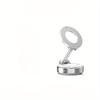 1Pc Zinc Alloy Magnetic Car Phone Holder - Foldable, 360° Adjustable Vacuum Bracket with Multi-Angle Adjustment, Vehicle Phone Mount