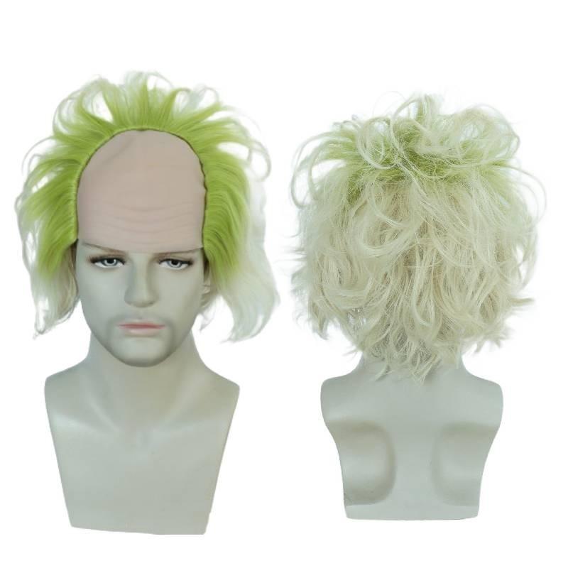 Beetle Juice Clown Wig High Temperature Silk Anime Cosplay Synthetic Hair