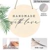 2D Flat Retro Aluminum Wall Stickers In Various Sizes. "Handmade with Love" Handmade Themed Hanging Ornaments with A Minimalist Style A Perfect