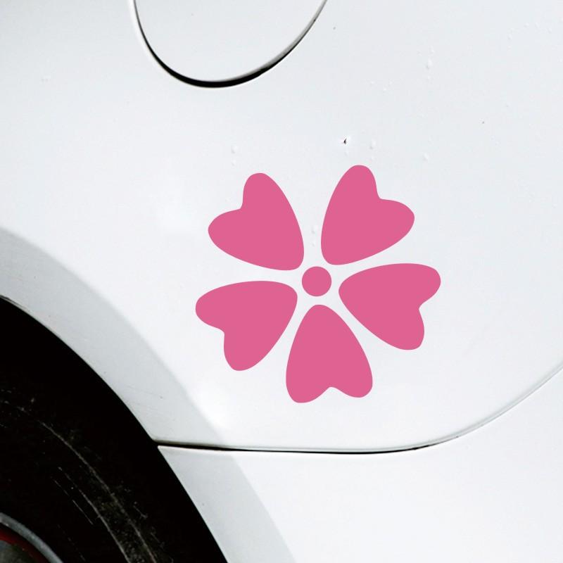 11pcs Sakura Car Stickers DIY Auto Fender Body Bumper Cover Scratch Decoration Flower Vehicle Accessories Durable Vinyl Decals