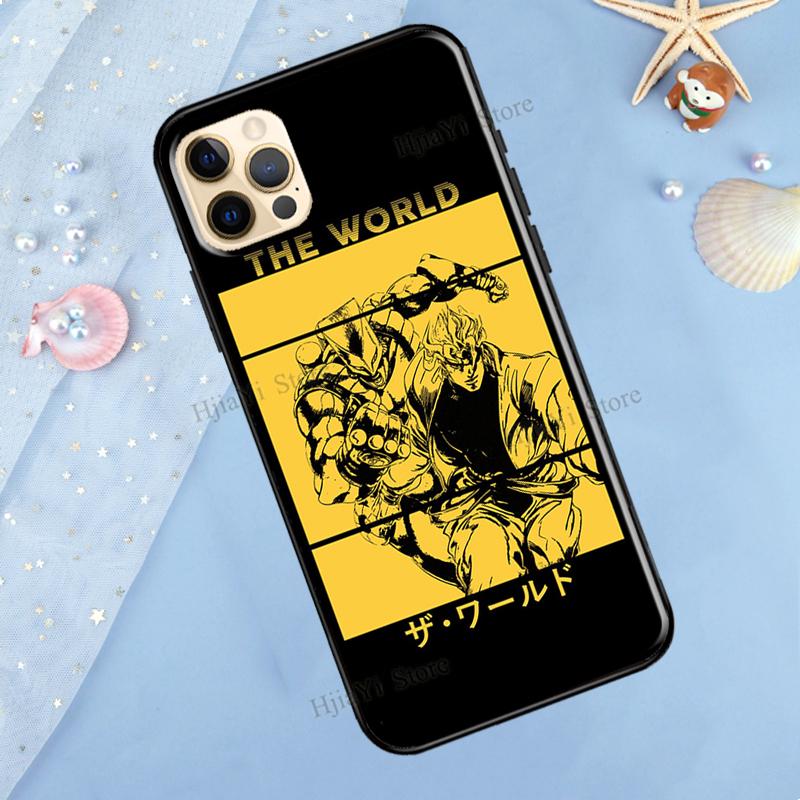 Jotaro Kujo And Dio Jojo Anime Phone Case For iPhone XR X XS MAX SE 2020 6S 7 8 Plus 12 Mini 11 13 Pro Max Shell Cover