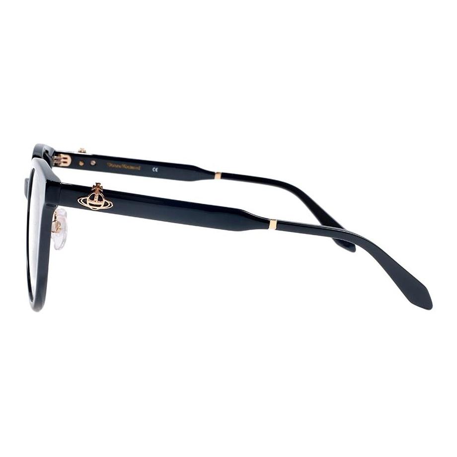Vivienne Westwood Round Saturn Logo Sunglasses Unisex sunglasses Glossy-Black VW5106-1-001