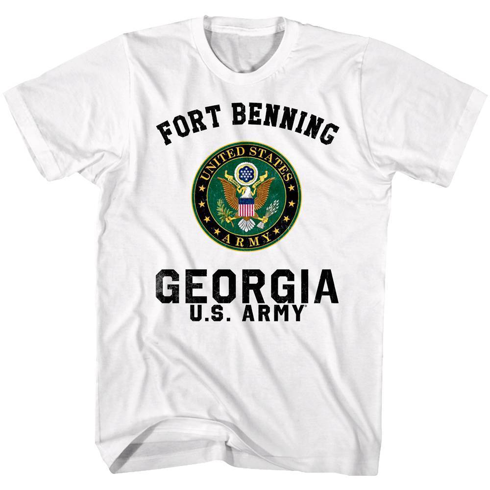 United States Army Fort Benning Georgia Mens T Shirt US America Military Soldier S