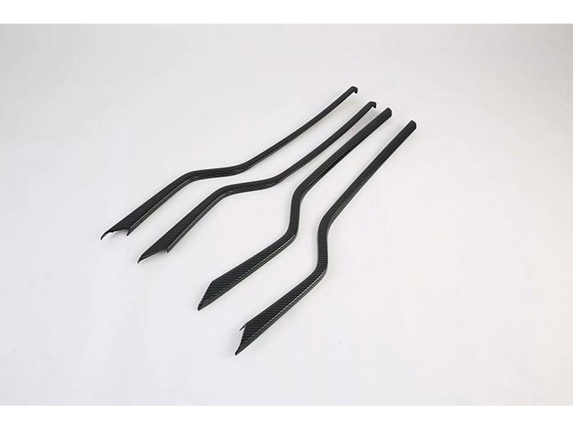 2019 MODEL-S Black Titanium Carbon Fiber Interior Door Trim