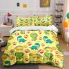 Kids Dinosaur Bedding Set Soft Comfortable Duvet Cover Bedding Set Included 1*Duvet Cover & 2*Pillowcases, Gift