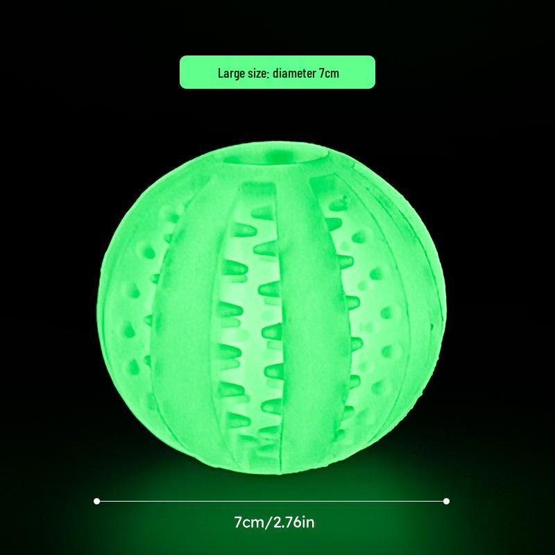 Glowing Interactive Pet Toy Ball - Durable, Teething, Cleaning, Food-Dispensing for Cats & Dogs