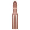 Women Sleeveless Gothic Hooded Dress High Split Sheer See-through Long Rave Night Club Outfit