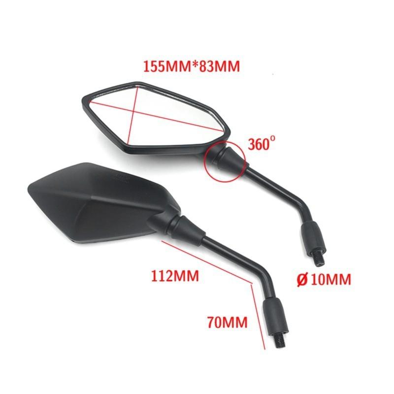 Universal Motorcycle Rear View Mirrors 8/10MM ABS Side Mirror For Honda CB500X CB650R Hornet 600 CB125R NC750X Rebel 500 1100