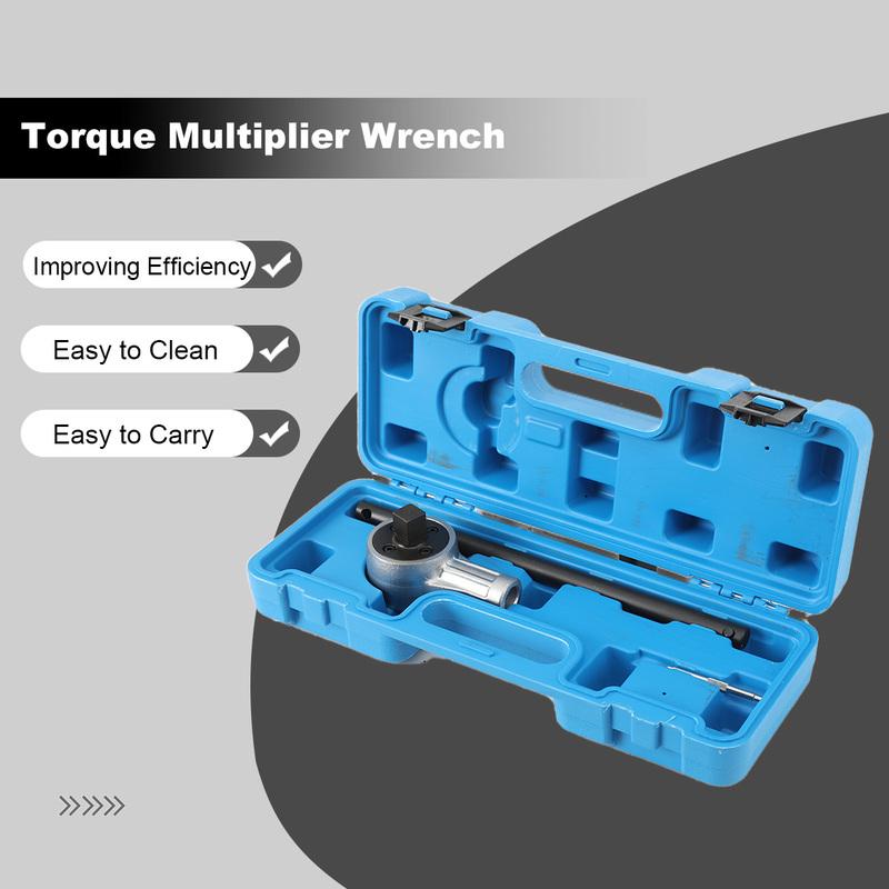 Torque Multiplier Wrench Heavy Duty 1100 Foot-Pound Maximum Automotive Maintenance Saves Energy Force Torque Wrench
