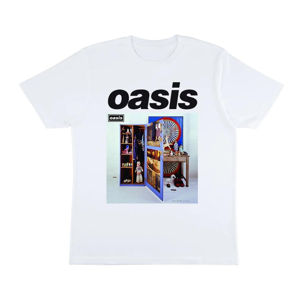 2025 Nowy T-shirt z nadrukiem zespołu Oasis Y2Y Harajuku Męski i Damski Letni Casualowy Sportowy Wygodny T-shirt Koszulka do surfowania