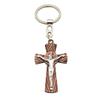 Cross Keychains Key Rings Religious KeyChains For DIY Car Hanging Simple Jewelry Handmade Gift