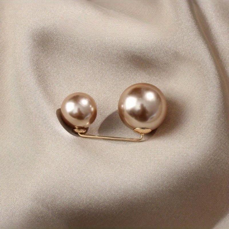 

Women Faux Pearl for Anti Exposure Neckline Pins, Pins Wedding Decoration, Sweater Shawl Clips, for Clothing Cardigan Dress Sweater Hat DIY one-size