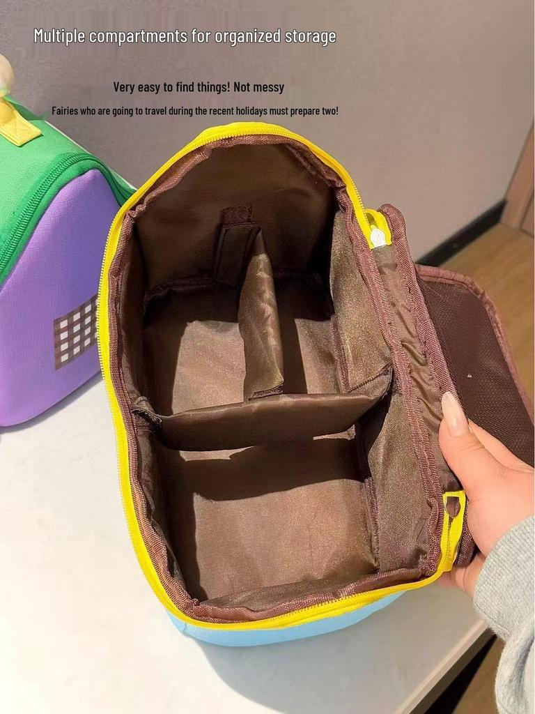 Cute 2025 Travel Makeup Bag: Large Capacity, Portable Toiletry Organizer