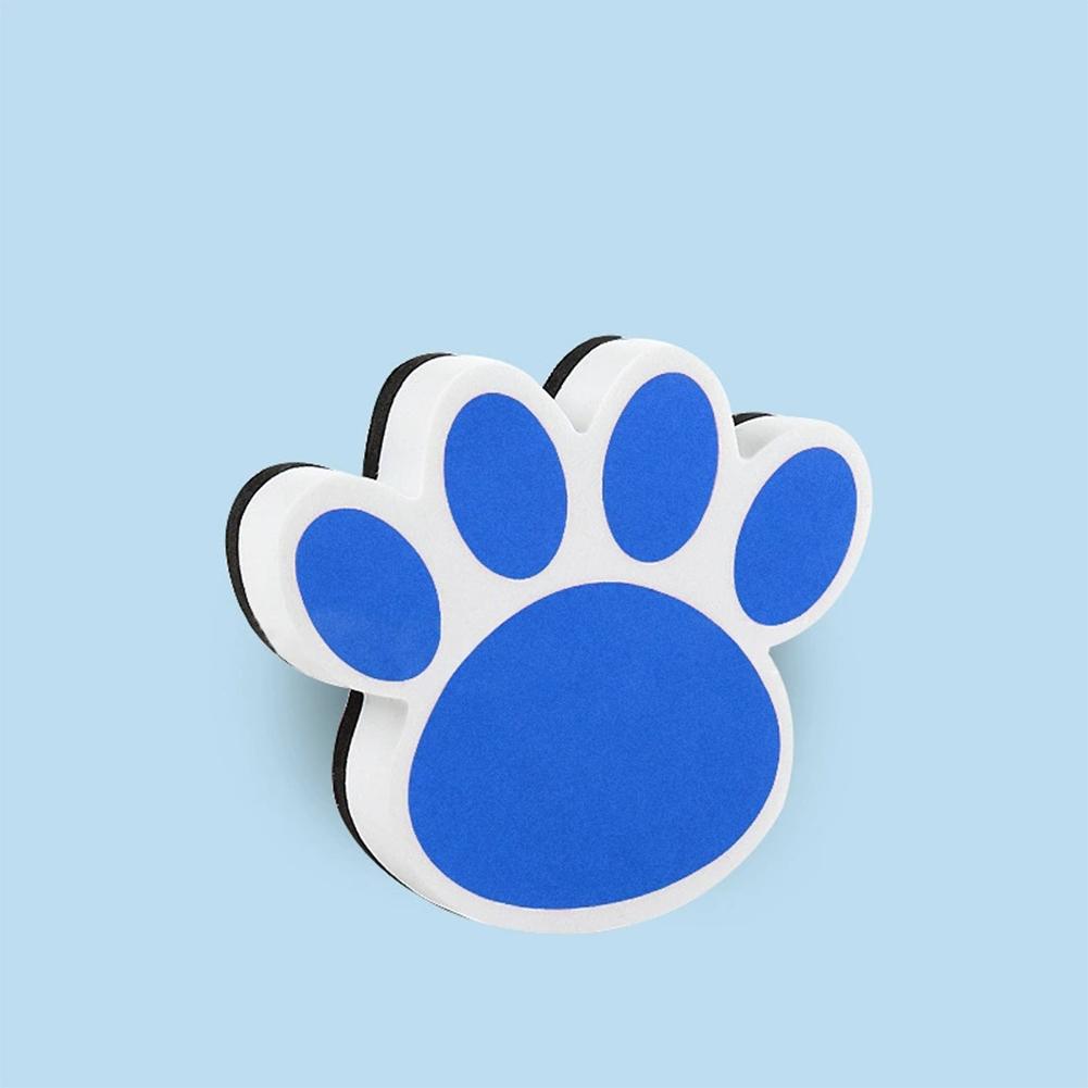 Vibrant Color Non-Scratch Surface Ergonomic Grip Magnetic Whiteboard Eraser Cartoon Bear Footprints EVA Blackboard Eraser
