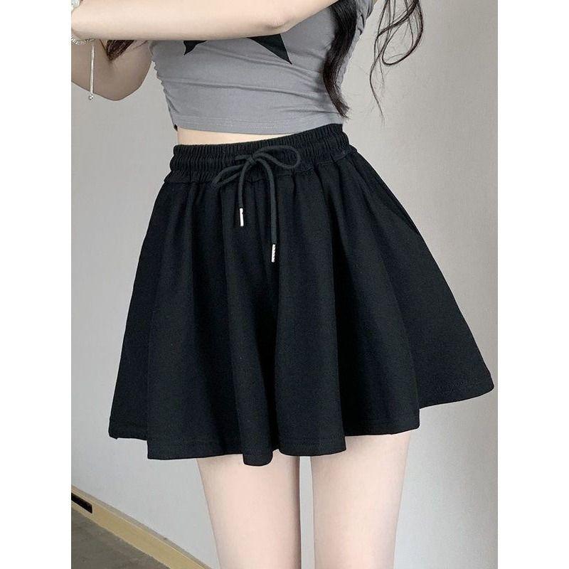 Women's Petite Ballet-Style Puffy Shorts - Summer 2026 Elastic-Waist Sports Pants