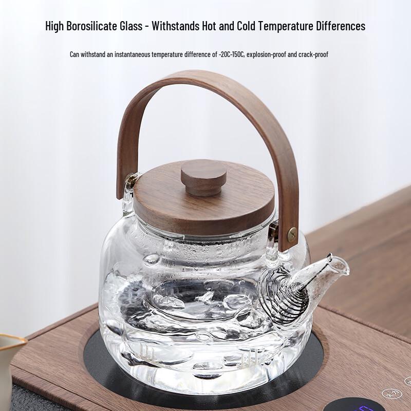Naijiang Ru Kiln Ceramic Automatic Tea Set with Integrated Tray & Kettle