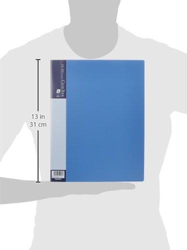 Nakabayashi Clear Book Clear File E A4 100 Pockets Blue CBE-1036B