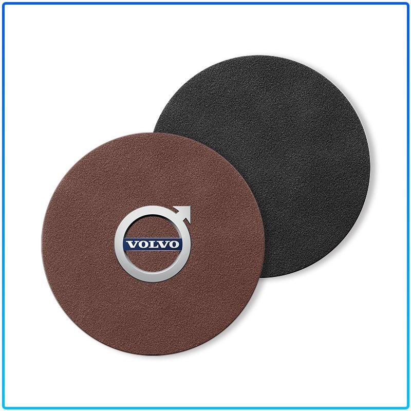 Car Leather Water Coaster Non-Slip Mat Car Bottle Holder Insert Pad For Volvo XC60 XC90 S60 S80 S40 V40 V60 V70 V50 XC70