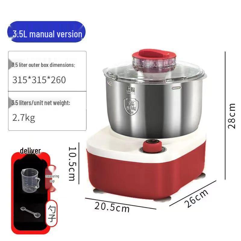 Compact Automatic Electric Dough Mixer & Kneader: Multifunctional Kitchen Machine for Kneading, Beating, and Fermentation