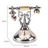 Small Alarm Clock European Retro Pendulum Creative Timekeeper Desktop Ornament For Home Room Bedside Decoration