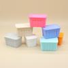 1Pcs 1:12 Dollhouse Mini Color Storage Box With Lid Model Home Decoration Dolls House Micro Scene Ornaments Decor Props