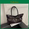 Vintage Pu Tote Bag With Double Shoulder Straps For Daily Casual Use