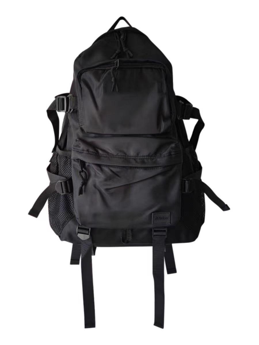 

Backpack Men s Large Capacity Trendy Backpack Casual High, Middle, and High School Students Computer Backpack Workwear Waterproof Korean Version чёрный