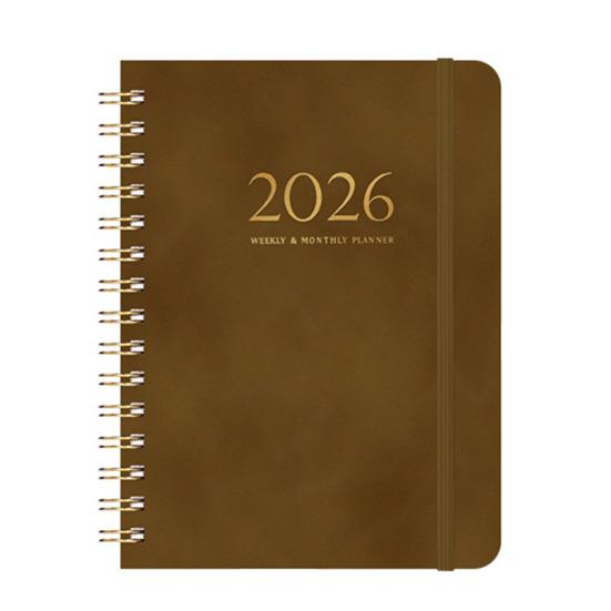 2026 Weekly Monthly Planner Portable A5 Size Agenda Notepad Stylish Design Schedule Book School Supplies