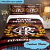 Custom Name Fluminense FC Crest Bedding Set 3pcs, Bedding Set Including 1pc Duvet Cover And 2pcs Pillowcases for Bedroom, Dormitory Gift
