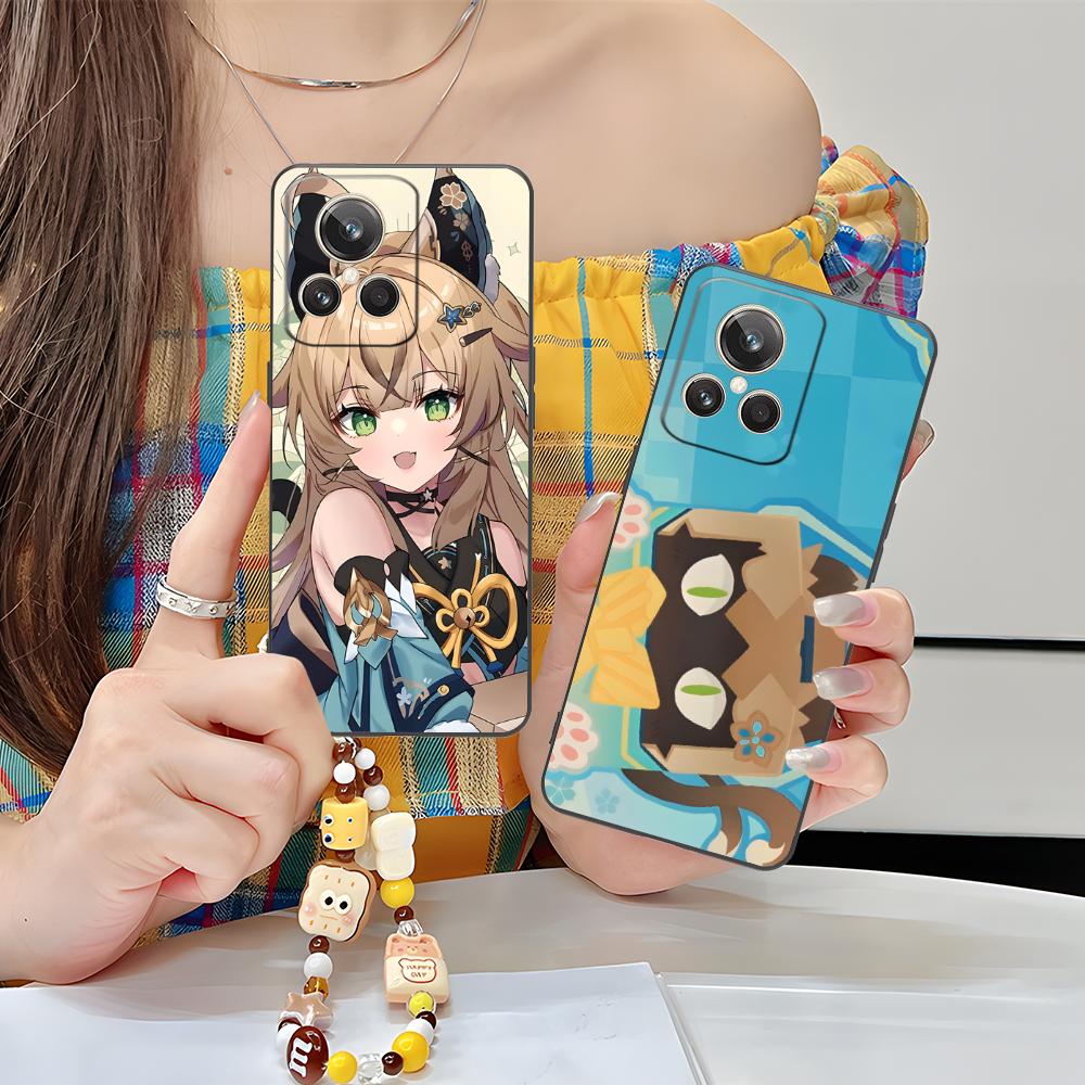 Game GI Kirara Mobile Phone Case for Realme GT 8 Neo Pro C75 73 71 C67 65 C55 53 C35 31 C20 15 Colorful Printing Cover Pretty