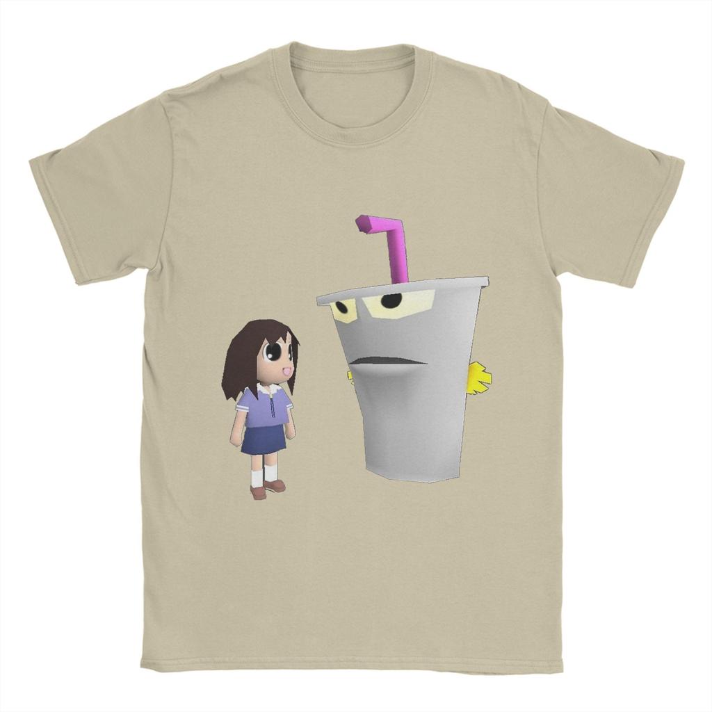 Ayumu Osaka   Azumanga Daioh  T-Shirt Sommer  Baumwoll-T-Shirts für Herren Freizeit Muster T-Shirt Kurzarm Streetwear Tees