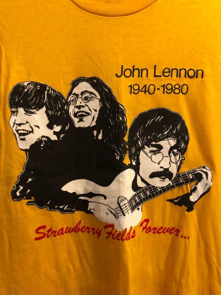 Винтажная футболка RIP John Lennon Legend Желтая S-5XL ZL220 Унисекс L