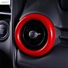 Gear Shift Panel / Dashboard AC Air Vent / Water Cup / Steering Wheel Cover Trim For Mazda CX-3 CX3 2016 - 2024 Red Accessories