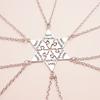 6 Stück/Set Beste Freunde Anhänger Halskette Für Frauen Freundschaft Halskette Legierung Anhänger Bff Freundschaft Schmuck Zubehör Geschenk