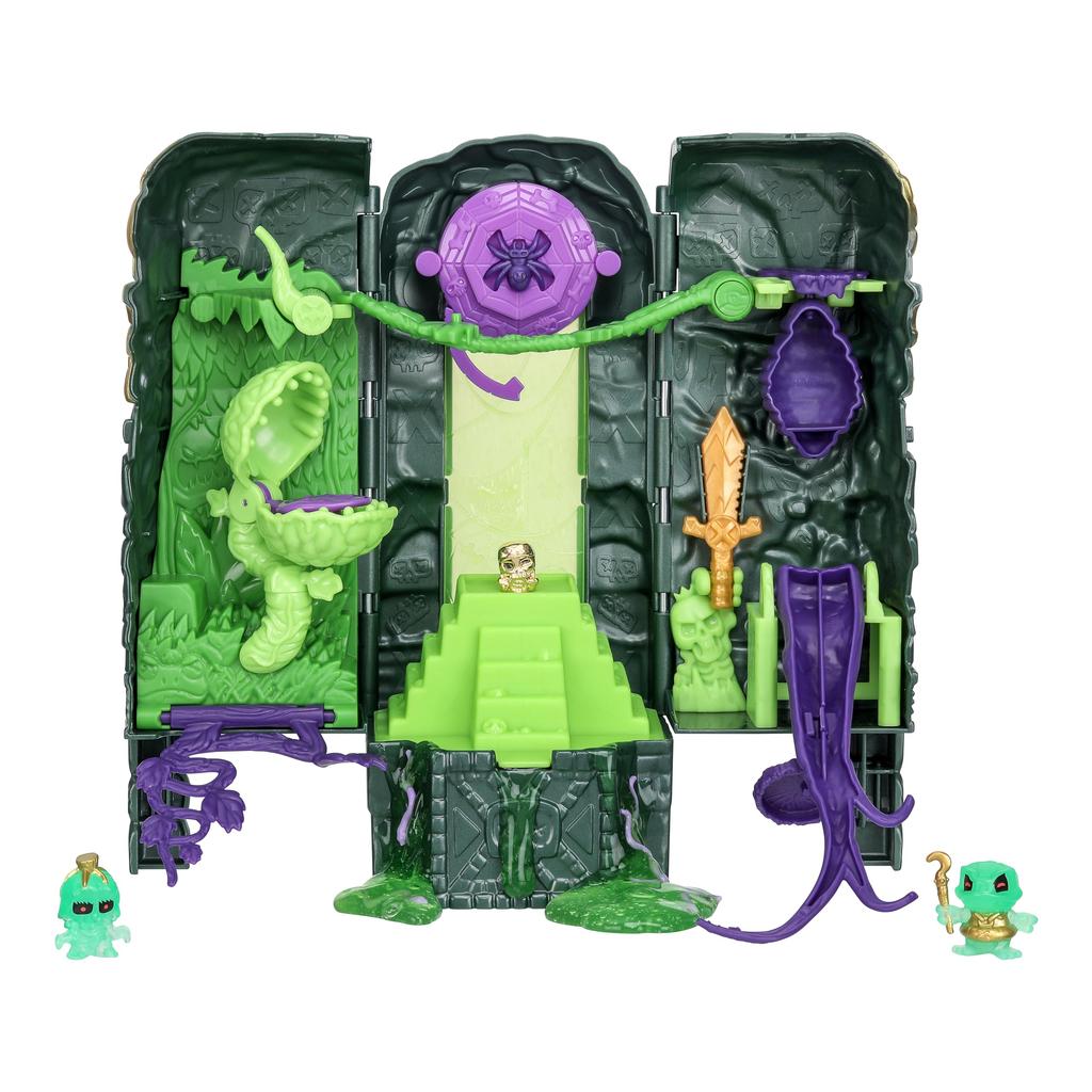 Treasure X Lost Lands Skull Island Swamp Tower Micro Playset, 15 levels of adventure Survive traps and discover 2 micro-sized action figures. Will