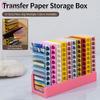 Hârtie de Transfer pentru Unghii Cutie Organizatoare Imprimată 3D 10 Compartimente Pentru Depozitare Folie Autocolantă Suport de Afișare Portabil Colorat Pentru Uz Casnic Salon