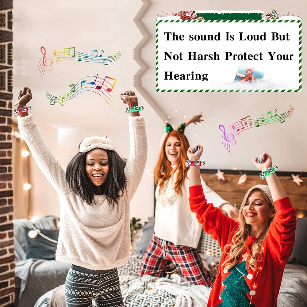 Formemory Ring Wrist Hand 12 Musical Karaoke Colorful Ring Hand Music Bear Bear Bear Repellent Music Adults and Students Bells, Bells, Bells, 12-Piece