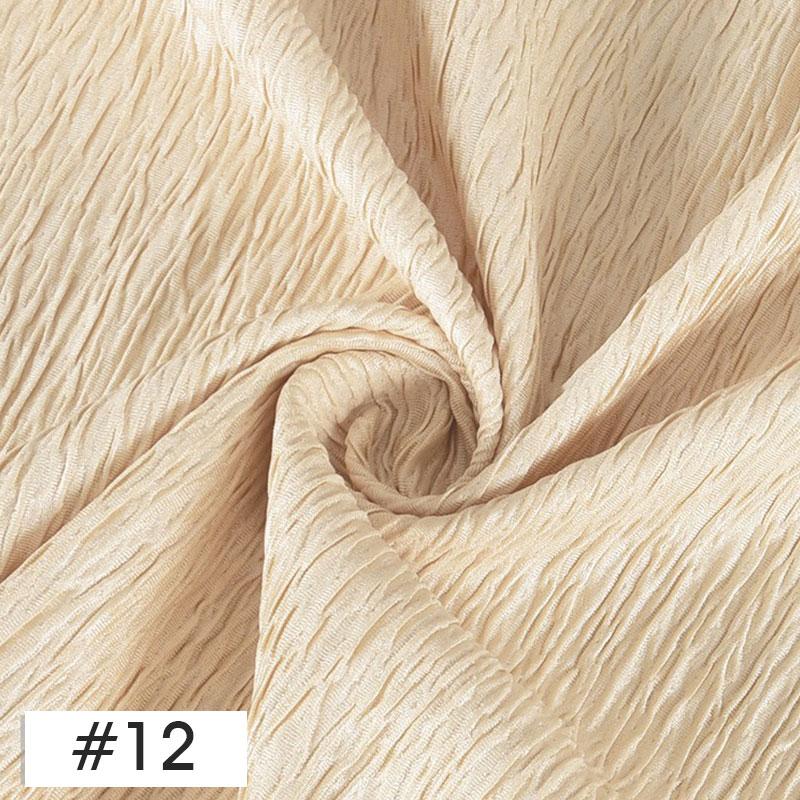 100x150cm Chic Wrinkled Design Fabric Crepe Texture Pleated Fabric For DIY Sewing Costume Car Curtain Background Decoration