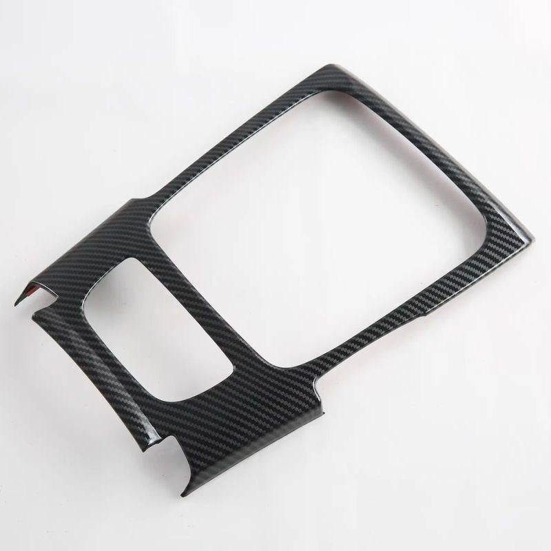 Für MG ZS 2018      2024 ABS Kohlefaser Schwarz Innenraum Schalthebel Panel Abdeckung Zierleiste Auto Styling Zubehör