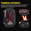 Car Rear LED Tail Lights For Jeep Wrangler CJ TJ YJ 1998-2006 Smoked 12v Drl Modified Brake Tail lamp