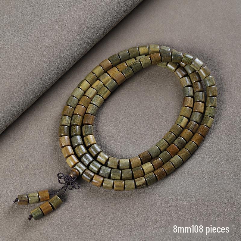 Argentina Green Sandalwood Men's and Women's Bracelet - 108 Beads, Prayer Beads of Yu Sandalwood & Rosewood.
