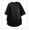 Unisex Loose Fit Round Neck T-Shirt with Sequins and Rivets